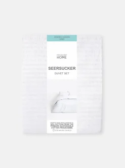 Pościel z materiału seersucker, rozmiar king