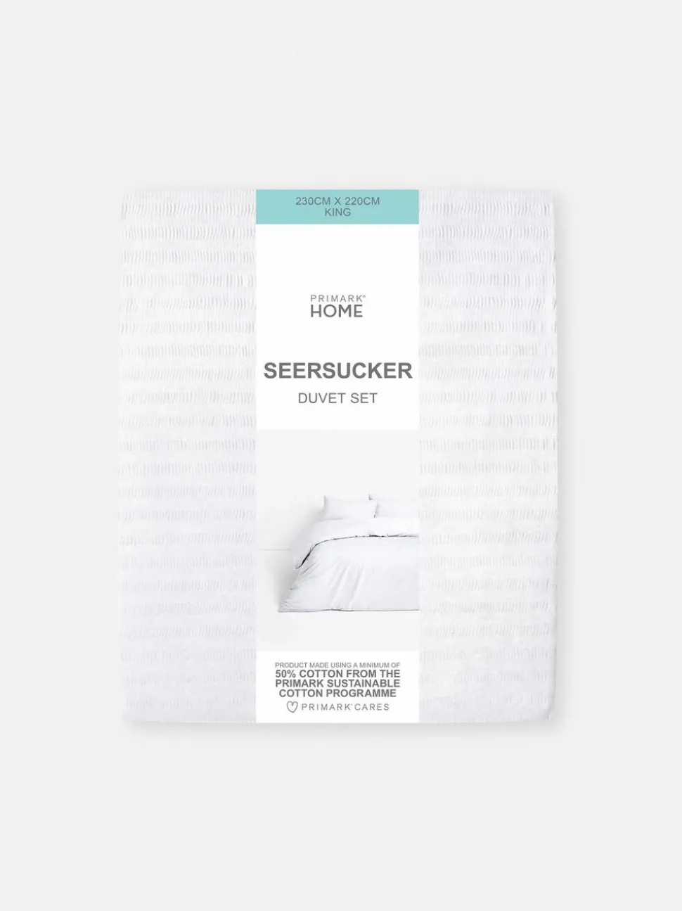 Pościel z materiału seersucker, rozmiar king