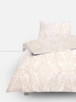 Pościel ze spranym wzorem ikat na łóżko pojedyncze