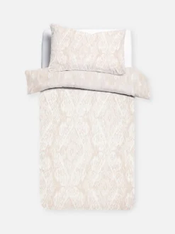 Pościel ze spranym wzorem ikat na łóżko pojedyncze