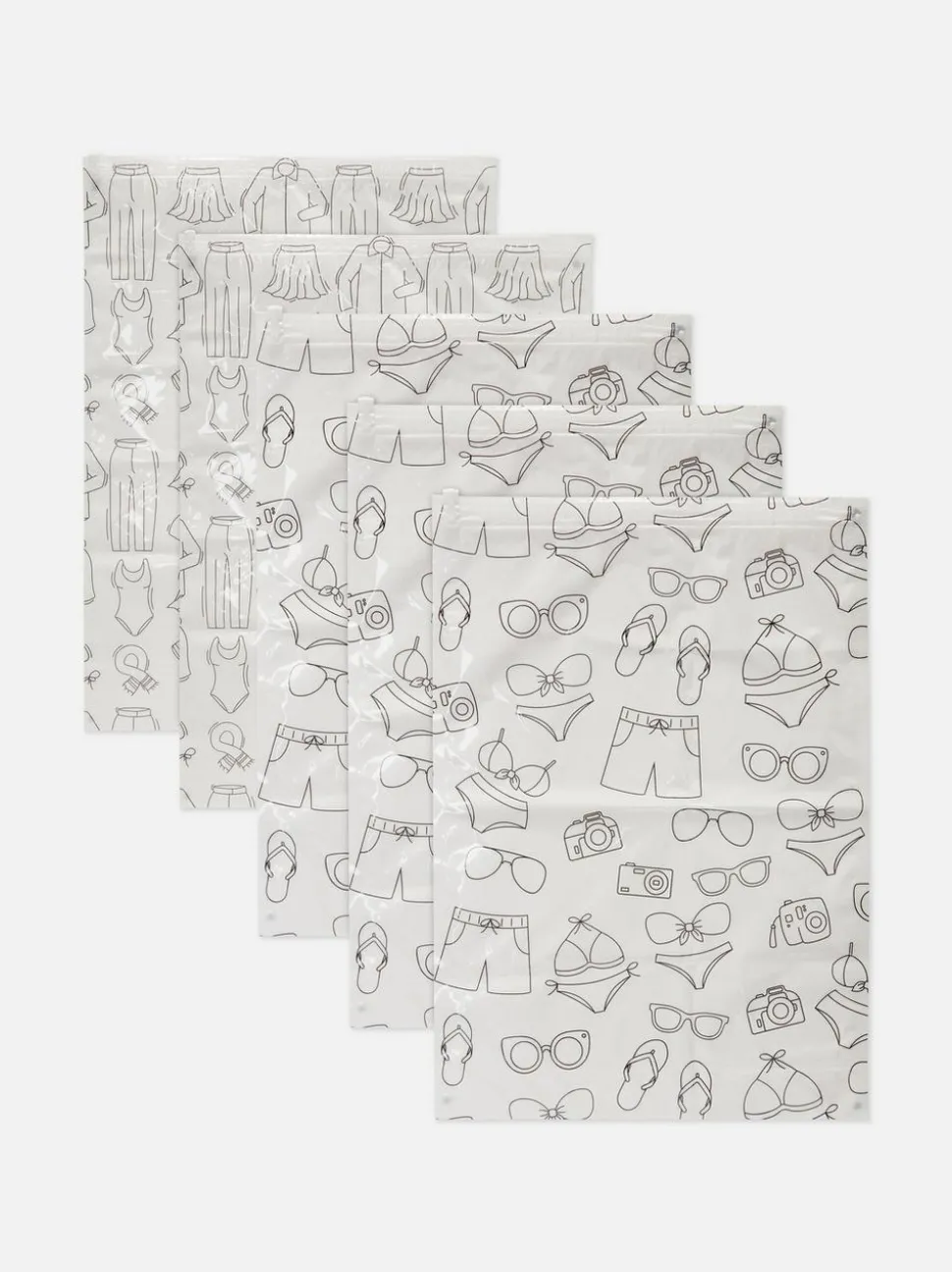 Podróżne torby kompresyjne, 5 szt.