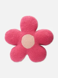 Poduszka z tkaniny pętelkowej w kwiaty