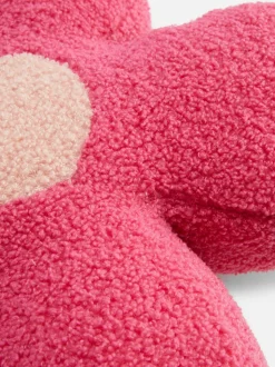 Poduszka z tkaniny pętelkowej w kwiaty