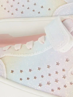 Podświetlane wysokie buty sportowe w gwiazdki