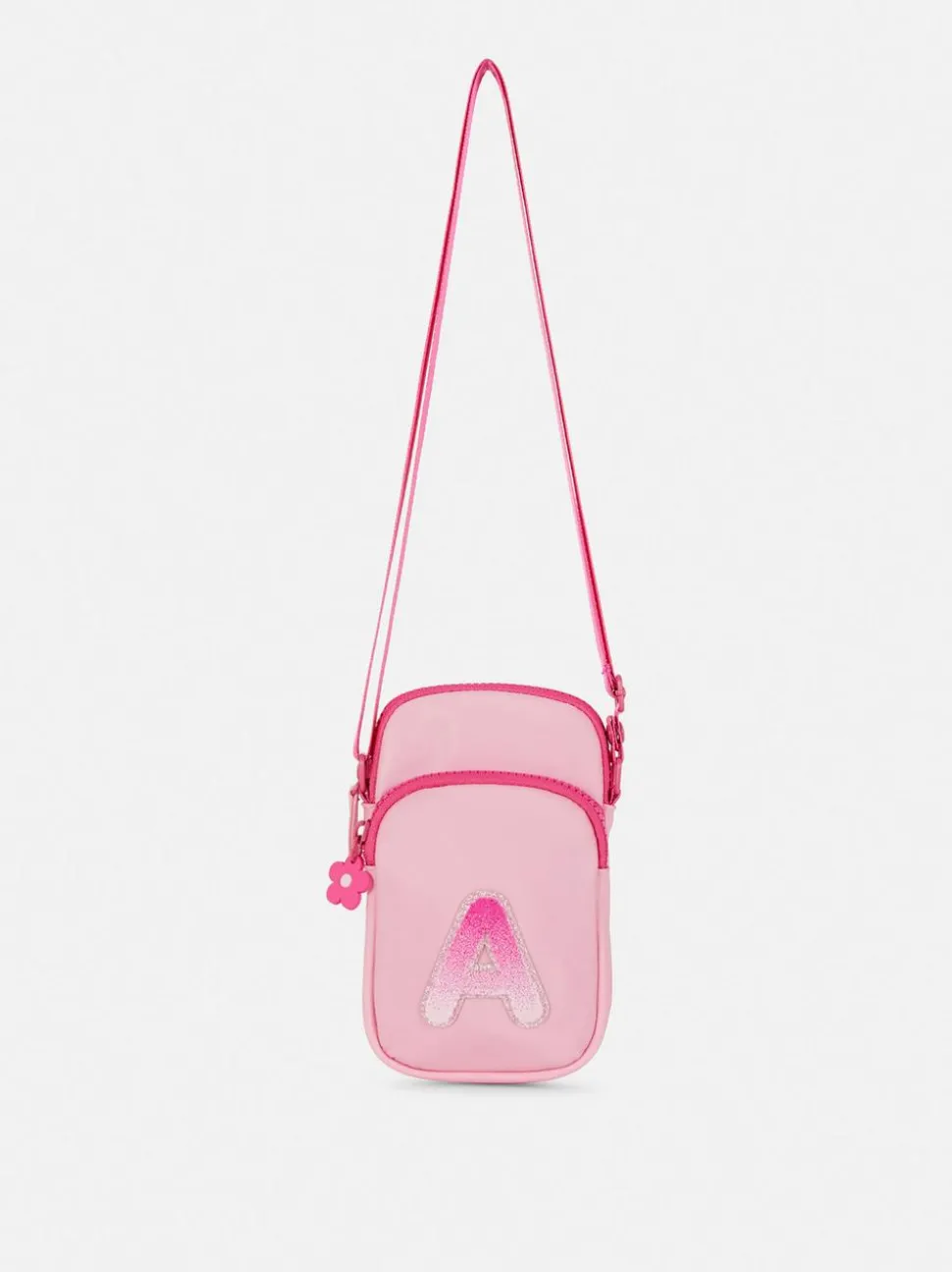 Pokrowiec na telefon na długim pasku z inicjałem