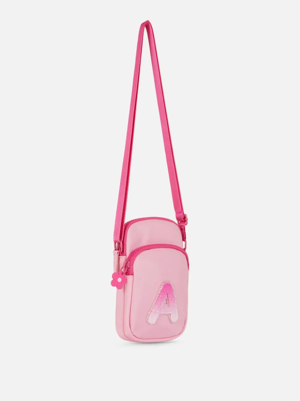 Pokrowiec na telefon na długim pasku z inicjałem