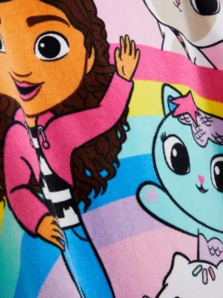 Ponczo z kapturem z tkaniny frotte, Koci domek Gabi