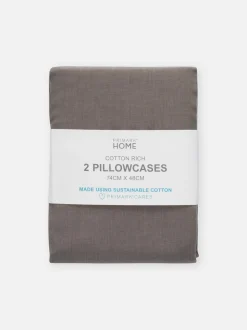 Poszewki na poduszki z bawełny o wysokiej gramaturze, 2 szt.