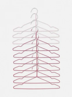 Powlekane metalowe wieszaki, 10 szt.