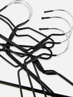 Powlekane metalowe wieszaki, 10 szt.