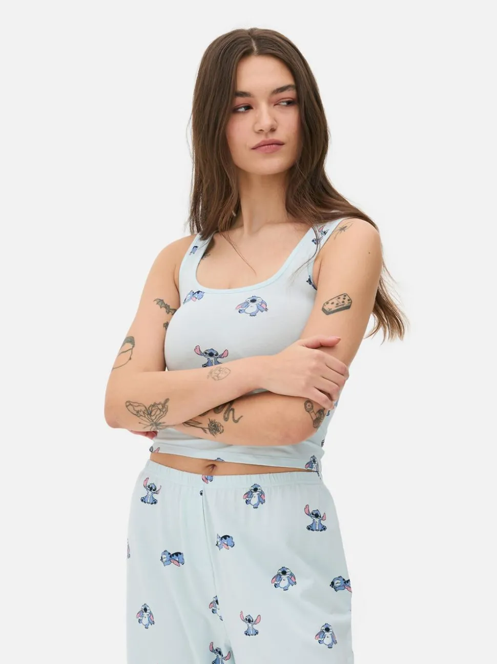 Prążkowana góra od piżamy ze Stichem Disneya