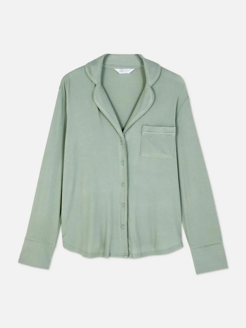 Prążkowana koszula piżamowa