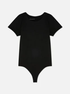 Prążkowane body typu T-shirt