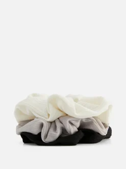 Prążkowane gumki owijki do włosów, 3 szt.