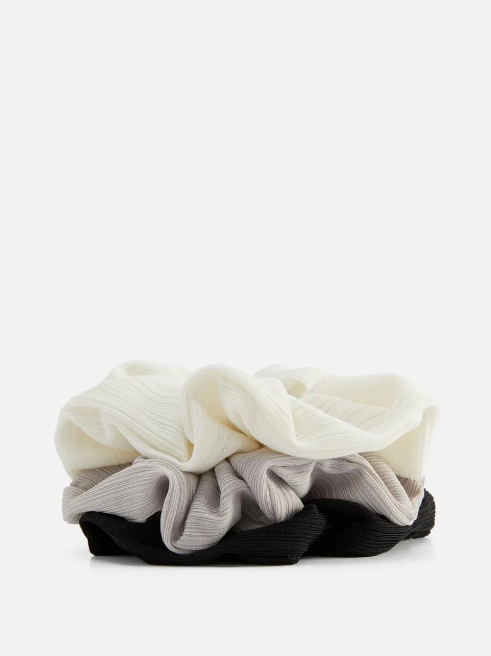 Prążkowane gumki owijki do włosów, 3 szt.