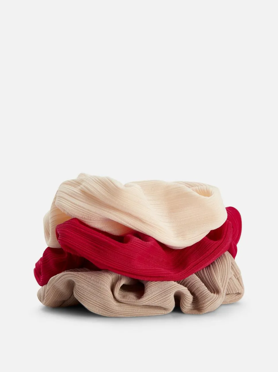 Prążkowane gumki owijki do włosów, 3 szt.