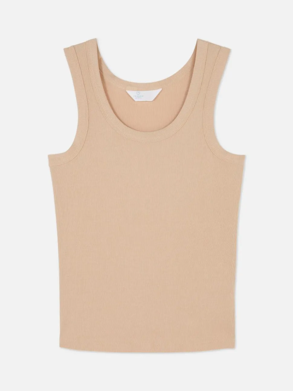 Prążkowany piżamowy top bez rękawów z modalu