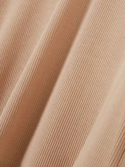 Prążkowany piżamowy top bez rękawów z modalu