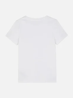 Prążkowany T-shirt z krótkim rękawem