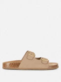 Profilowane sandały z podwójnym paskiem