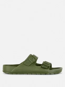 Profilowane sandały z podwójnym paskiem