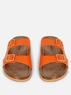 Profilowane sandały z podwójnym paskiem