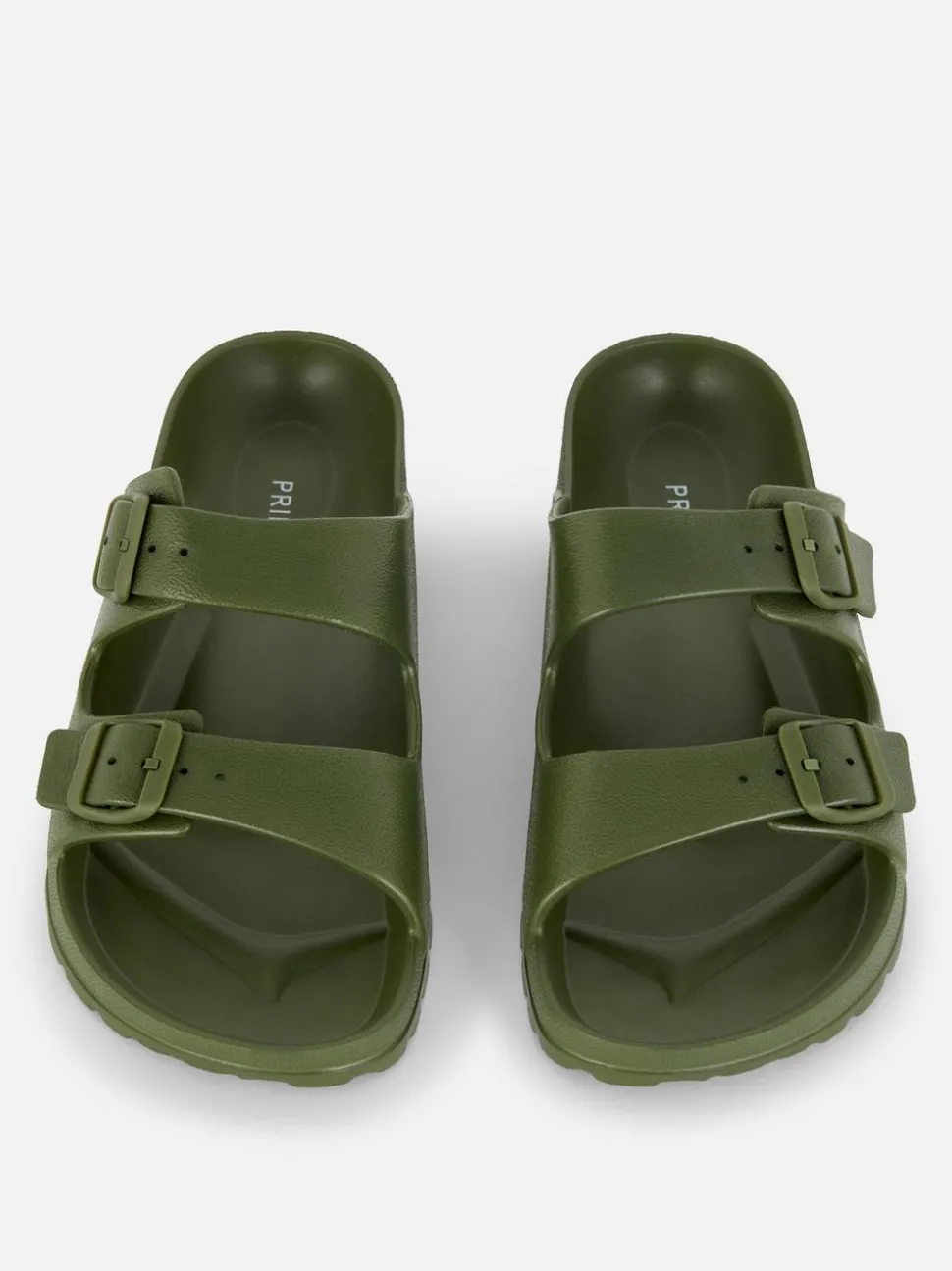 Profilowane sandały z podwójnym paskiem