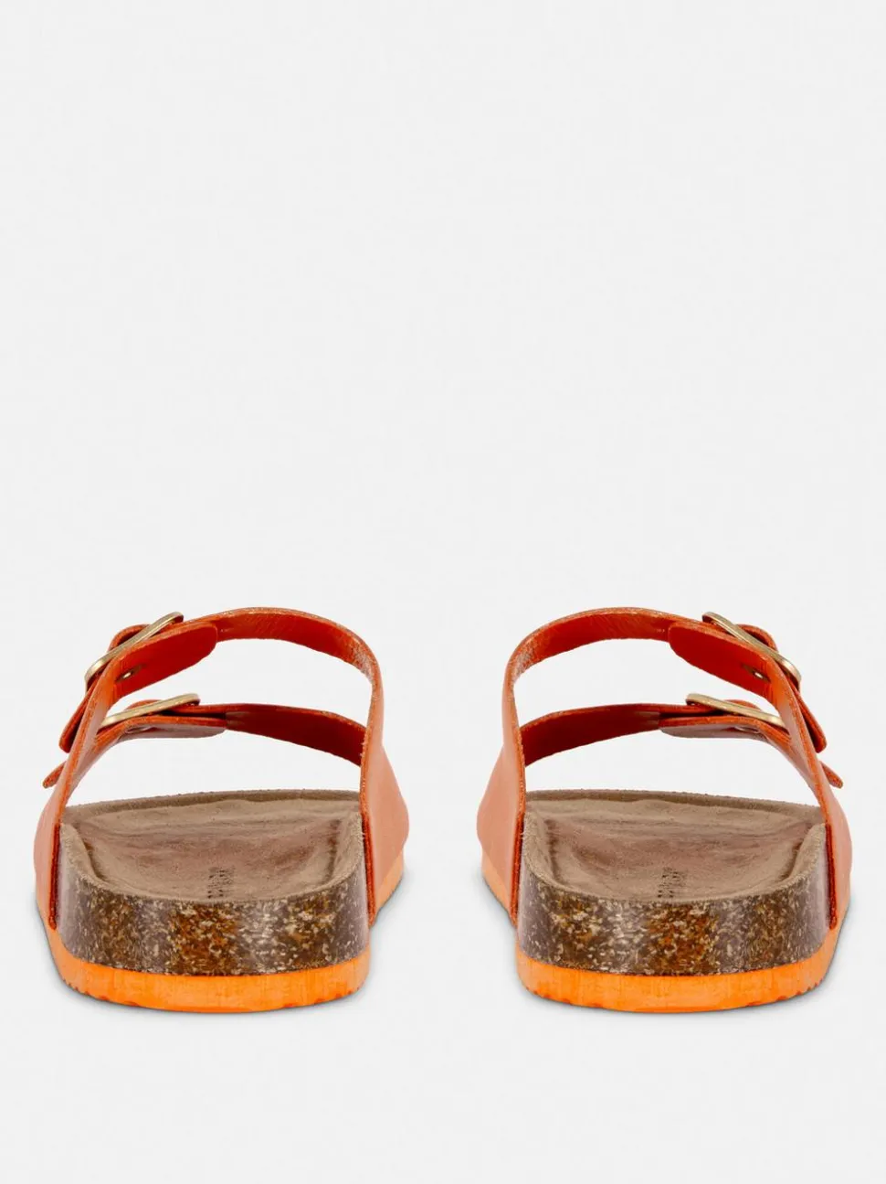 Profilowane sandały z podwójnym paskiem