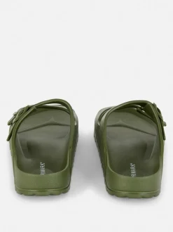 Profilowane sandały z podwójnym paskiem