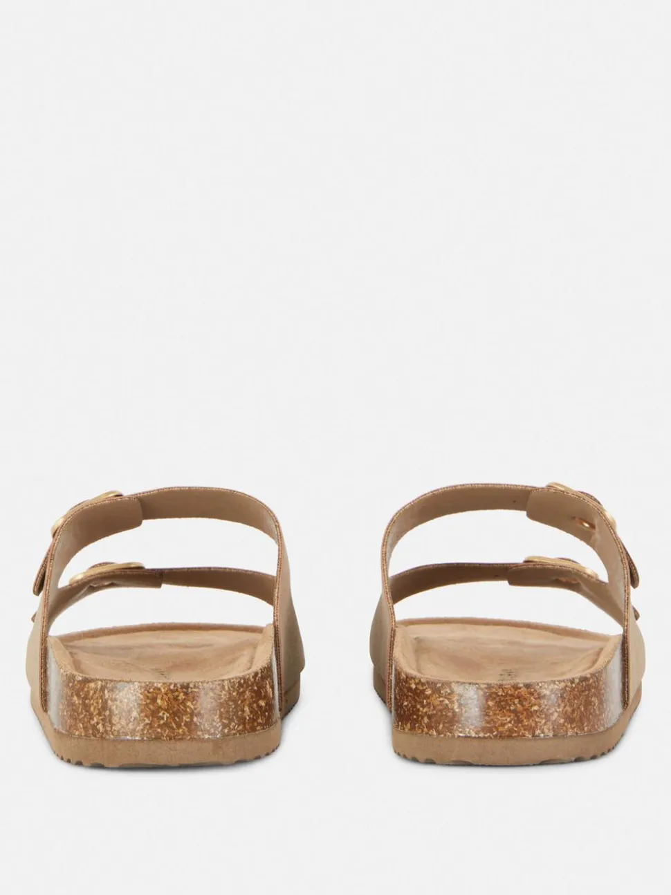 Profilowane sandały z podwójnym paskiem