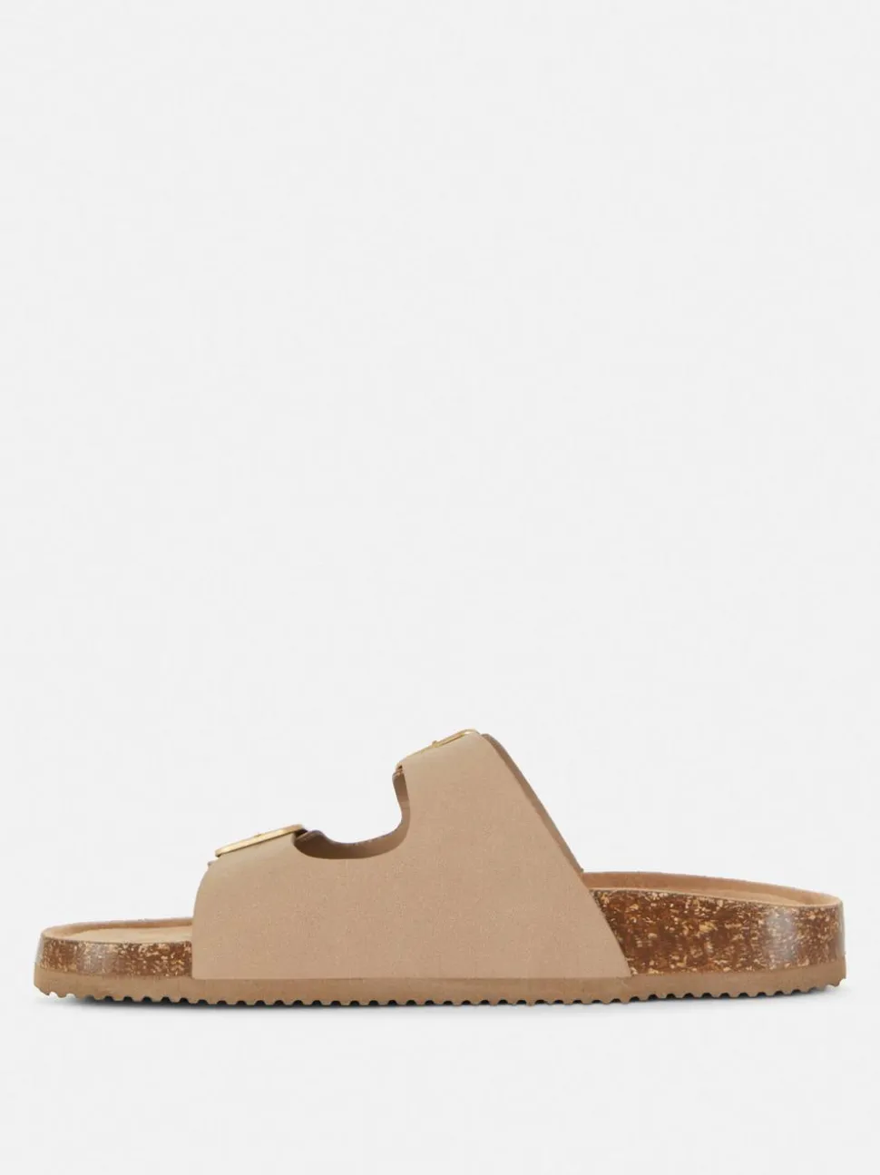 Profilowane sandały z podwójnym paskiem