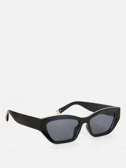 Prostokątne okulary przeciwsłoneczne „kocie oko”