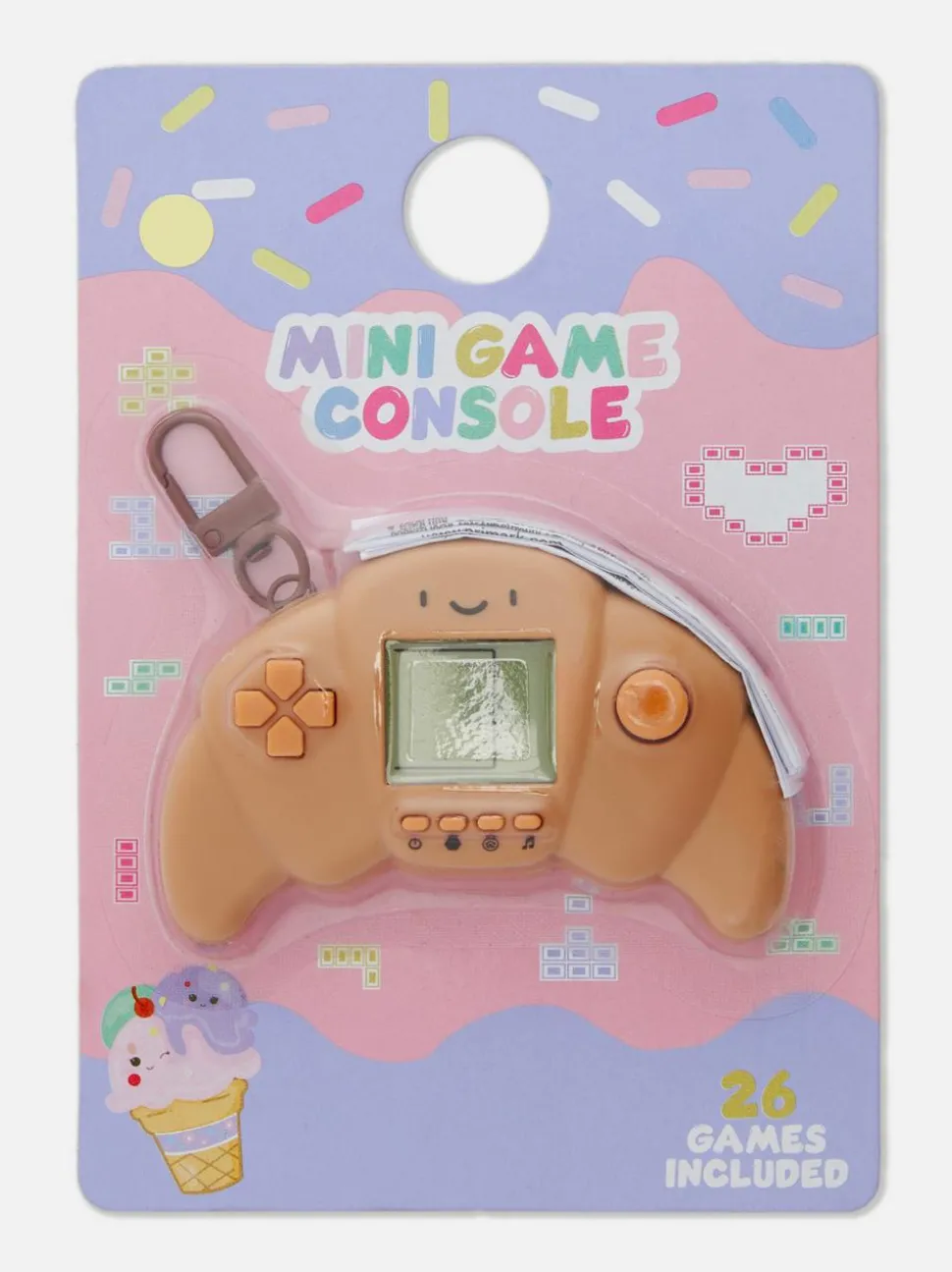 Przenośna konsola do gier wideo w kształcie rogalika