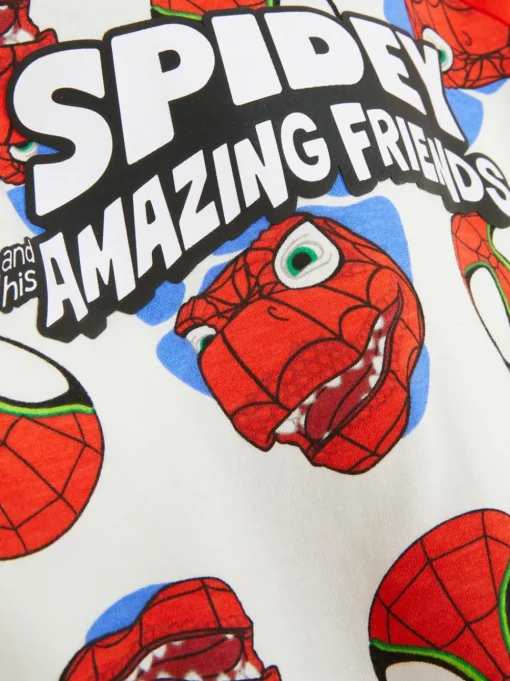 Raglanowy T-shirt z dinozaurem i motywem Marvela