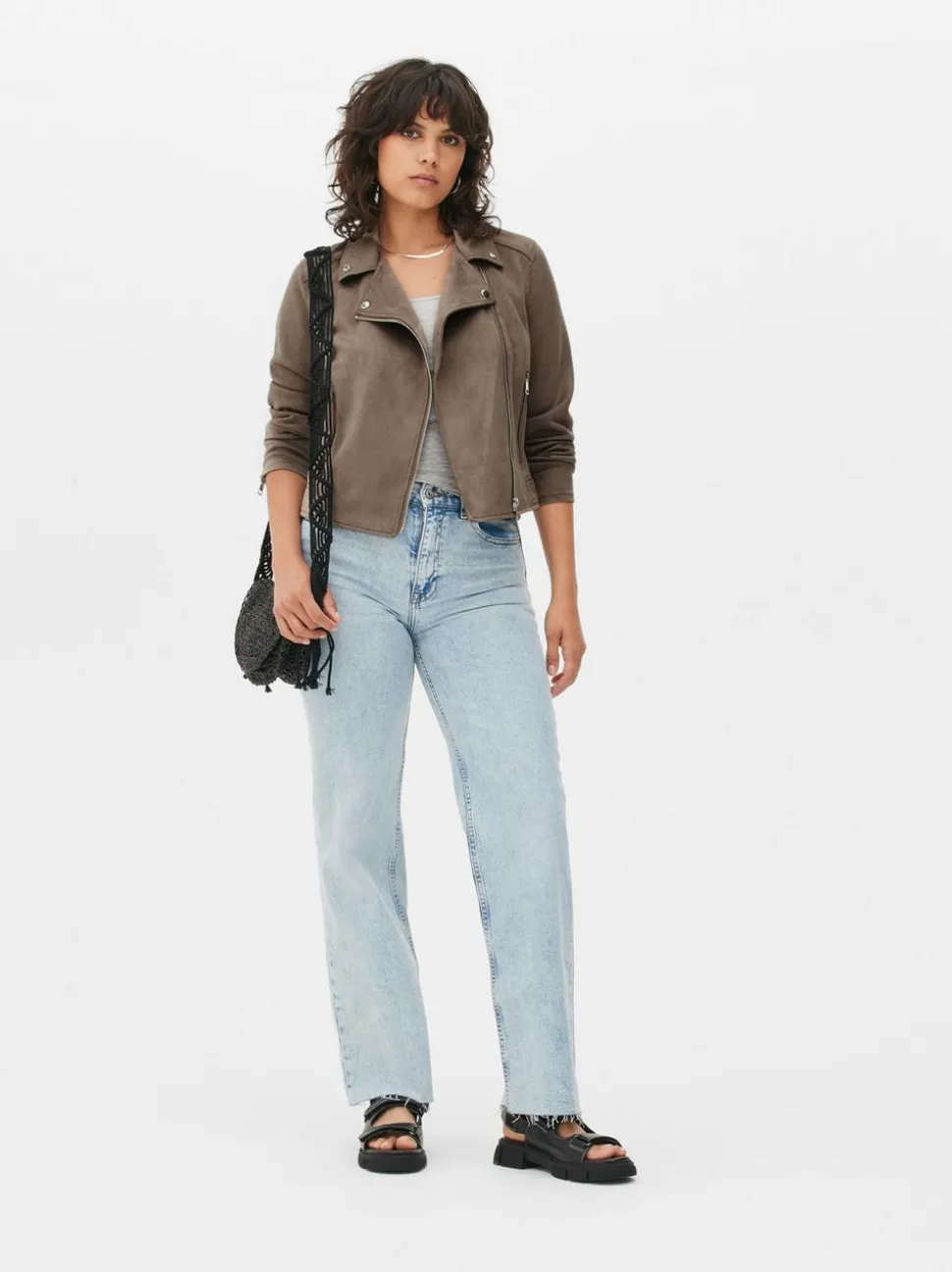 Ramoneska ze sztucznego zamszu