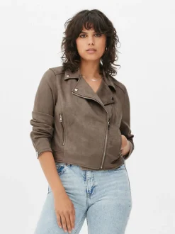 Ramoneska ze sztucznego zamszu