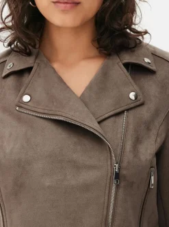 Ramoneska ze sztucznego zamszu