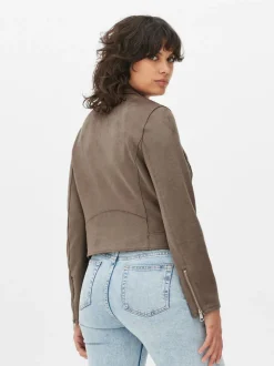 Ramoneska ze sztucznego zamszu