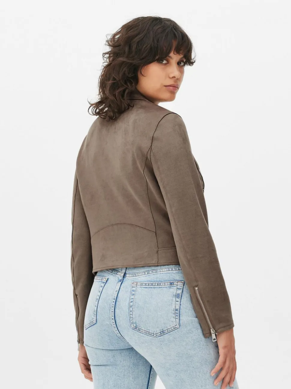 Ramoneska ze sztucznego zamszu