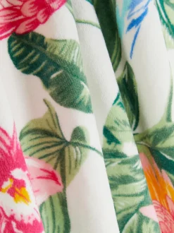 Ręcznik kąpielowy w ptaki i liście