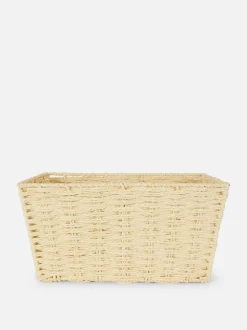Średni koszyk z papierowej wikliny