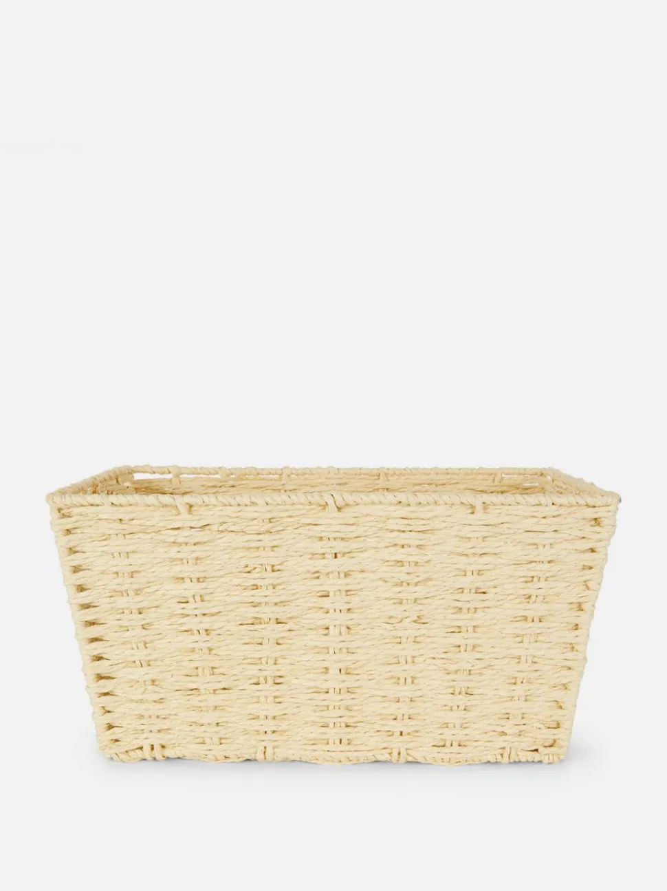 Średni koszyk z papierowej wikliny