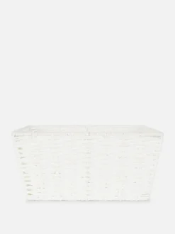 Średni koszyk z papierowej wikliny