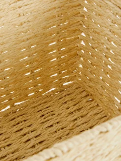 Średni koszyk z papierowej wikliny