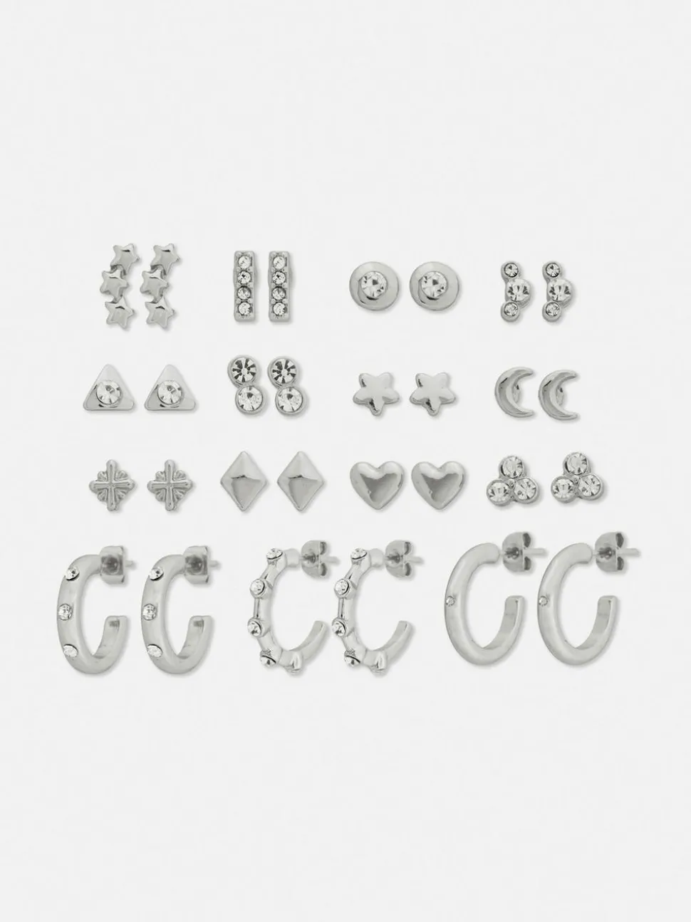 Różne kolczyki sztyfty i kolczyki koła, 15 par