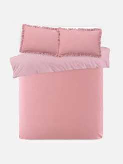 Różowa dwustronna poszwa na kołdrę dwuosobową