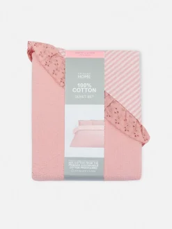 Różowa dwustronna poszwa na kołdrę dwuosobową