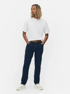 Rozciągliwe jeansy z wąskimi nogawkami