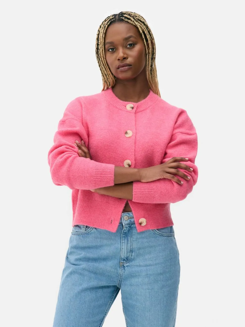 Rozpinany sweter z guzikami