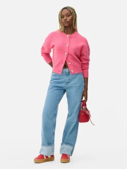 Rozpinany sweter z guzikami